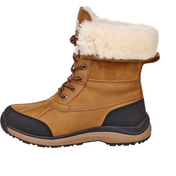 UGG Adirondack III Chestnut Waterproof Shearling Winter Snow Boots Size 11 - Picture 2 of 16